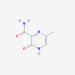 molecular formula C6H7N3O2 B2412344 6-Methyl-3-oxo-3,4-dihydropyrazine-2-carboxamide CAS No. 88394-06-3