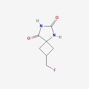 molecular formula C7H9FN2O2 B2412354 2-(Fluoromethyl)-5,7-diazaspiro[3.4]octane-6,8-dione CAS No. 2445792-88-9