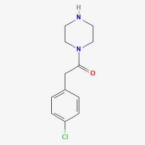 2-(4-Chlorophenyl)-1-(piperazin-1-yl)ethan-1-one