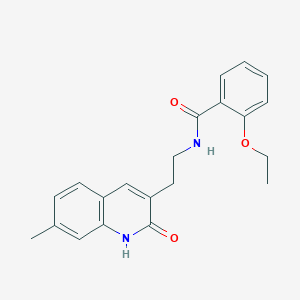 2-ethoxy-N-[2-(7-methyl-2-oxo-1H-quinolin-3-yl)ethyl]benzamide