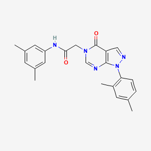 molecular formula C23H23N5O2 B2412358 N-(3,5-dimethylphenyl)-2-[1-(2,4-dimethylphenyl)-4-oxopyrazolo[3,4-d]pyrimidin-5-yl]acetamide CAS No. 894999-08-7