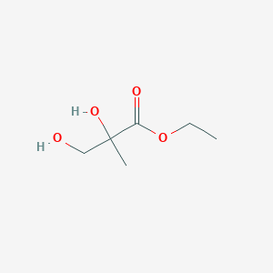 molecular formula C6H12O4 B2412377 Ethyl 2,3-dihydroxy-2-methylpropanoate CAS No. 67535-07-3