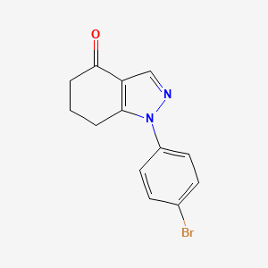 molecular formula C13H11BrN2O B2412393 1-(4-Bromophenyl)-6,7-dihydro-1H-indazol-4(5H)-one CAS No. 1203661-48-6