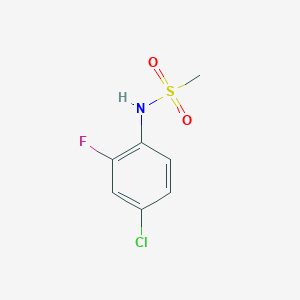 molecular formula C7H7ClFNO2S B2412406 N-(4-chloro-2-fluorophenyl)methanesulfonamide CAS No. 545384-21-2