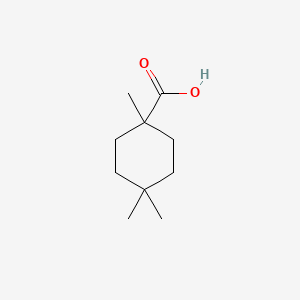 molecular formula C10H18O2 B2412410 1,4,4-Trimethylcyclohexane-1-carboxylic acid CAS No. 1468421-46-6
