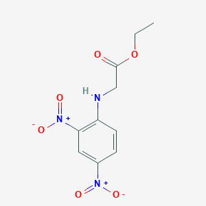 molecular formula C10H11N3O6 B2412431 Ethyl 2,4-dinitro-anilino-acetate CAS No. 33414-81-2