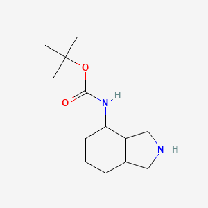 molecular formula C13H24N2O2 B2412433 tert-butyl N-(octahydro-1H-isoindol-4-yl)carbamate CAS No. 479090-81-8