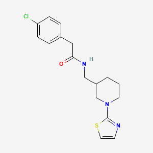 2-(4-chlorophenyl)-N-((1-(thiazol-2-yl)piperidin-3-yl)methyl)acetamide