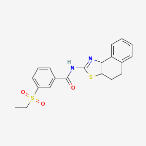 molecular formula C20H18N2O3S2 B2412450 N-(4,5-dihydrobenzo[e][1,3]benzothiazol-2-yl)-3-ethylsulfonylbenzamide CAS No. 941959-55-3