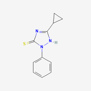3-cyclopropyl-1-phenyl-1H-1,2,4-triazole-5-thiol