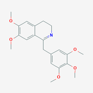 molecular formula C21H25NO5 B024125 Desmethyl-5'-methoxylaudanosine CAS No. 61349-11-9