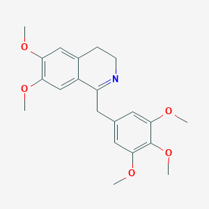 molecular formula C21H25NO5 B024125 3,4-Dihydro-6,7-dimethoxy-1-(3,4,5-trimethoxybenzyl)isoquinoline CAS No. 61349-11-9