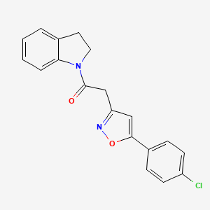2-(5-(4-Chlorophenyl)isoxazol-3-yl)-1-(indolin-1-yl)ethanone