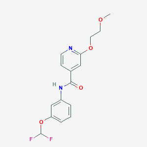 N-(3-(difluoromethoxy)phenyl)-2-(2-methoxyethoxy)isonicotinamide