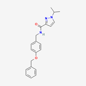 N-(4-(benzyloxy)benzyl)-1-isopropyl-1H-pyrazole-3-carboxamide