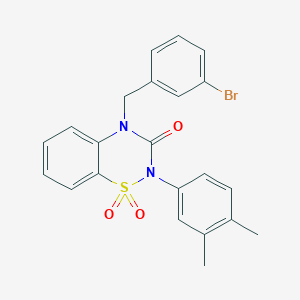 4-(3-bromobenzyl)-2-(3,4-dimethylphenyl)-2H-benzo[e][1,2,4]thiadiazin-3(4H)-one 1,1-dioxide
