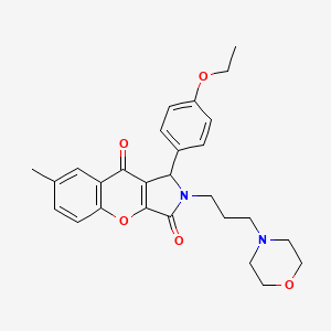 1-(4-Ethoxyphenyl)-7-methyl-2-(3-morpholinopropyl)-1,2-dihydrochromeno[2,3-c]pyrrole-3,9-dione