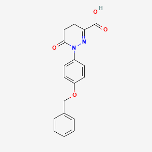 B2412574 1-(4-(Benzyloxy)phenyl)-6-oxo-1,4,5,6-tetrahydropyridazine-3-carboxylic acid CAS No. 2146079-62-9