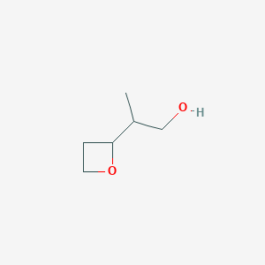 molecular formula C6H12O2 B2412576 2-(Oxetan-2-yl)propan-1-ol CAS No. 1438898-86-2