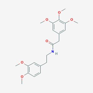 molecular formula C21H27NO6 B024126 N-[2-(3,4-Dimethoxyphenyl)ethyl]-2-(3,4,5-trimethoxyphenyl)acetamide CAS No. 7668-87-3