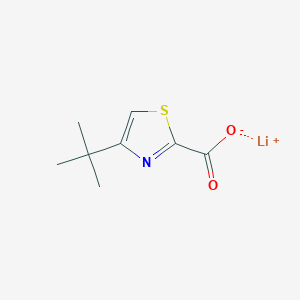 molecular formula C8H10LiNO2S B2412606 Lithium;4-tert-butyl-1,3-thiazole-2-carboxylate CAS No. 945737-98-4