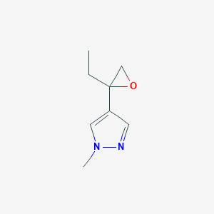 molecular formula C8H12N2O B2412611 4-(2-Ethyloxiran-2-yl)-1-methylpyrazole CAS No. 2248270-46-2