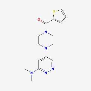 (4-(6-(Dimethylamino)pyridazin-4-yl)piperazin-1-yl)(thiophen-2-yl)methanone