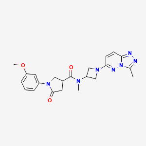 1-(3-methoxyphenyl)-N-methyl-N-(1-(3-methyl-[1,2,4]triazolo[4,3-b]pyridazin-6-yl)azetidin-3-yl)-5-oxopyrrolidine-3-carboxamide