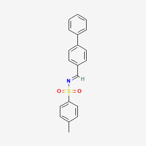 molecular formula C20H17NO2S B2412658 N-(Biphenyl-4-ylmethylene)-4-methylbenzenesulfonohydrazide CAS No. 40154-51-6