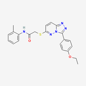 2-((3-(4-ethoxyphenyl)-[1,2,4]triazolo[4,3-b]pyridazin-6-yl)thio)-N-(o-tolyl)acetamide