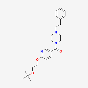 (6-(2-(Tert-butoxy)ethoxy)pyridin-3-yl)(4-phenethylpiperazin-1-yl)methanone