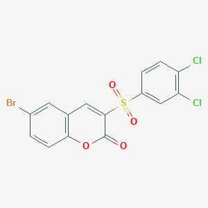 6-bromo-3-((3,4-dichlorophenyl)sulfonyl)-2H-chromen-2-one