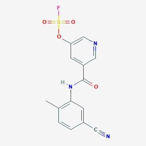 3-[(5-Cyano-2-methylphenyl)carbamoyl]-5-fluorosulfonyloxypyridine