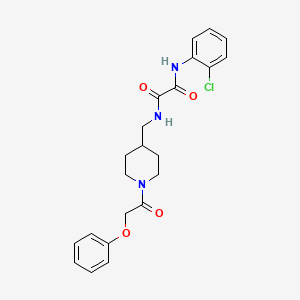N1-(2-chlorophenyl)-N2-((1-(2-phenoxyacetyl)piperidin-4-yl)methyl)oxalamide