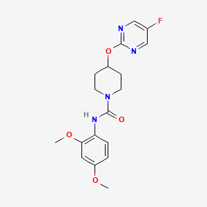 N-(2,4-Dimethoxyphenyl)-4-(5-fluoropyrimidin-2-yl)oxypiperidine-1-carboxamide