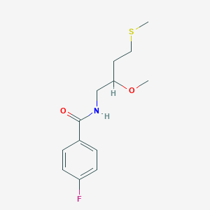 4-Fluoro-N-(2-methoxy-4-methylsulfanylbutyl)benzamide