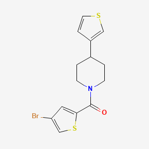 (4-Bromothiophen-2-yl)(4-(thiophen-3-yl)piperidin-1-yl)methanone