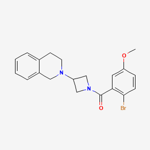 (2-bromo-5-methoxyphenyl)(3-(3,4-dihydroisoquinolin-2(1H)-yl)azetidin-1-yl)methanone