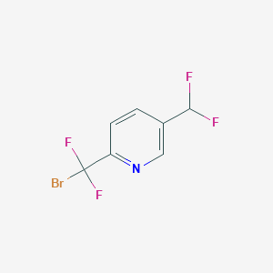 2-[Bromo(difluoro)methyl]-5-(difluoromethyl)pyridine