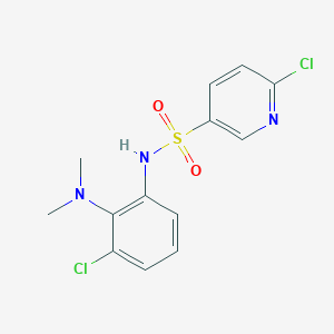 6-chloro-N-[3-chloro-2-(dimethylamino)phenyl]pyridine-3-sulfonamide