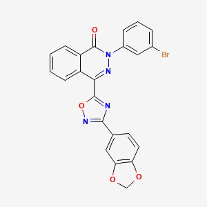 4-[3-(1,3-benzodioxol-5-yl)-1,2,4-oxadiazol-5-yl]-2-(3-bromophenyl)phthalazin-1(2H)-one