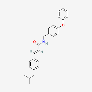 3-(4-isobutylphenyl)-N-(4-phenoxybenzyl)acrylamide