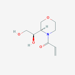 1-[(3R)-3-[(1R)-1,2-Dihydroxyethyl]morpholin-4-yl]prop-2-en-1-one