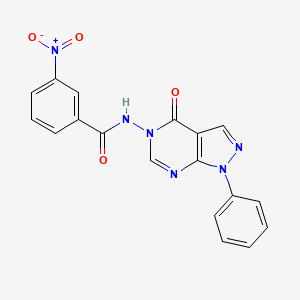 3-nitro-N-(4-oxo-1-phenyl-1H-pyrazolo[3,4-d]pyrimidin-5(4H)-yl)benzamide