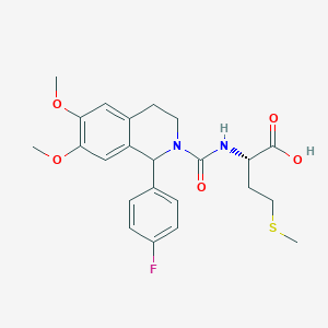N-{[1-(4-fluorophenyl)-6,7-dimethoxy-3,4-dihydroisoquinolin-2(1H)-yl]carbonyl}-L-methionine