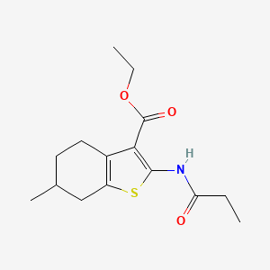Ethyl 6-methyl-2-propionamido-4,5,6,7-tetrahydrobenzo[b]thiophene-3-carboxylate