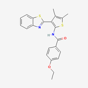 N-(3-(benzo[d]thiazol-2-yl)-4,5-dimethylthiophen-2-yl)-4-ethoxybenzamide