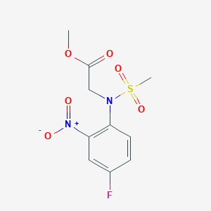 MEthyl 2-[N-(4-fluoro-2-nitrophenyl)methanesulfonamido]acetate