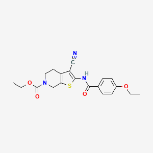 ethyl 3-cyano-2-(4-ethoxybenzamido)-4,5-dihydrothieno[2,3-c]pyridine-6(7H)-carboxylate