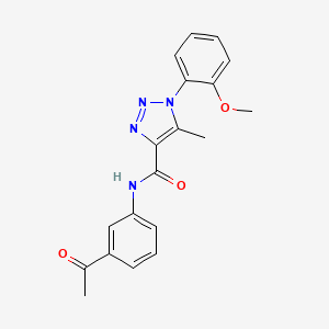 N-(3-acetylphenyl)-1-(2-methoxyphenyl)-5-methyl-1H-1,2,3-triazole-4-carboxamide